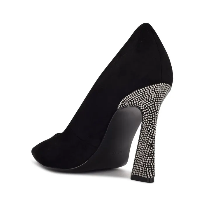 Trendz Pointy Toe Pumps Black Suederhinestone Women Nine West Pumps Trendz Pointy Toe Pumps Black Suederhinestone Women Nine West Pumps