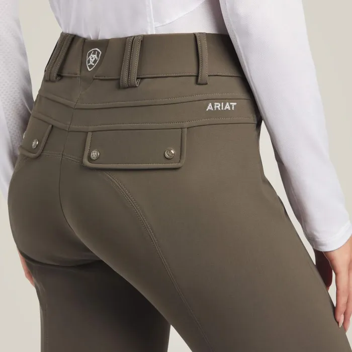 Tri Factor Grip Knee Patch Breech Banyan Bark Women Ariat Pants and Shorts Tri Factor Grip Knee Patch Breech Banyan Bark Women Ariat Pants and Shorts