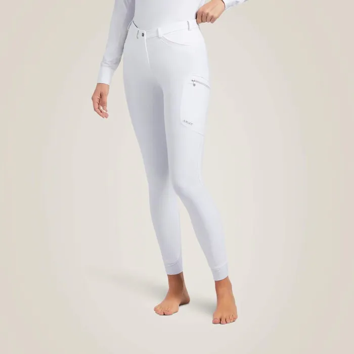 Triton Grip Knee Patch Breech White Women Ariat Pants and Shorts