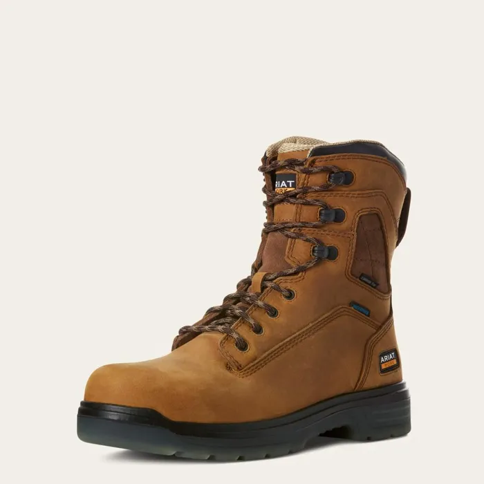 Turbo 8034 Waterproof Carbon Toe Work Boot Aged Bark Men Ariat Work Boots