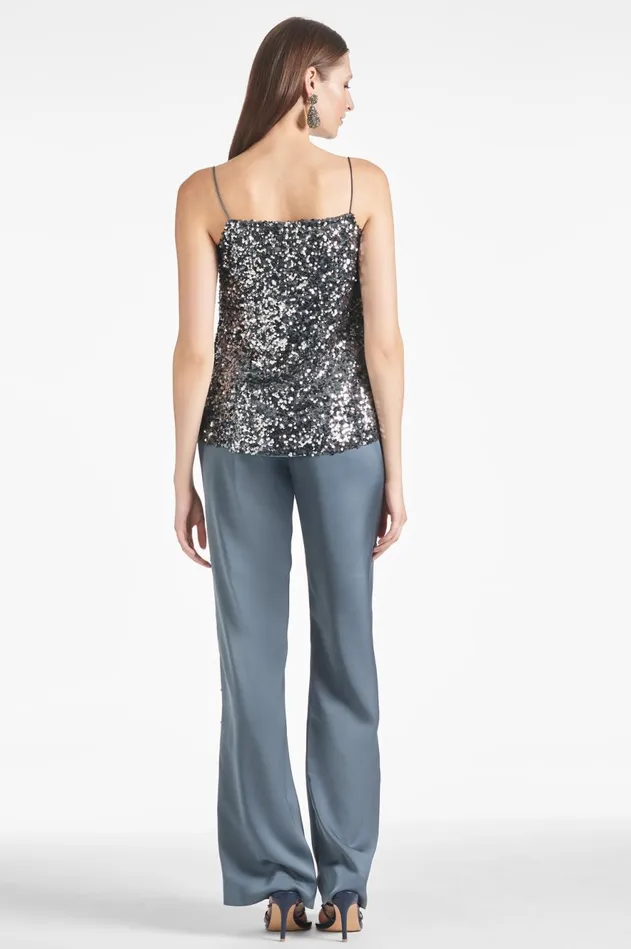 Tuxedo Sequin Alli Pant 8211 Gunmetal Women Sachin and Babi Matching Sets