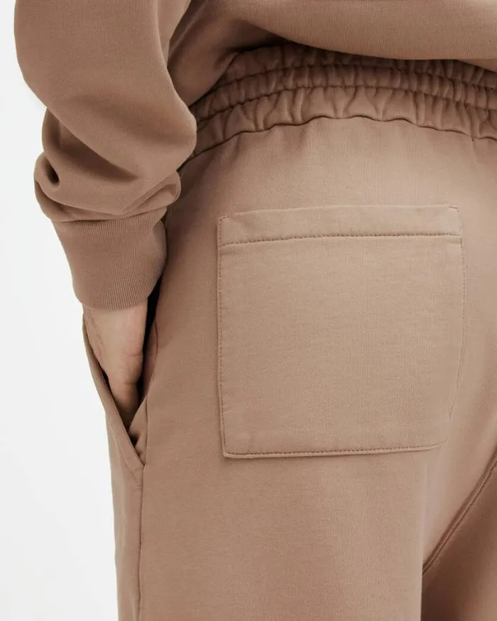 Underground Straight Cuffed Logo Sweatpants Toffee Taupe Men AllSaints Pants Underground Straight Cuffed Logo Sweatpants Toffee Taupe Men AllSaints Pants