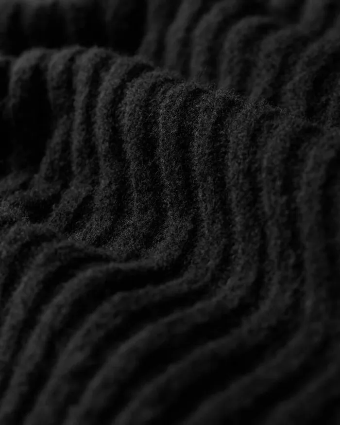 Varid Funnel Neck Relaxed Fit Sweater Black Men AllSaints Sweaters