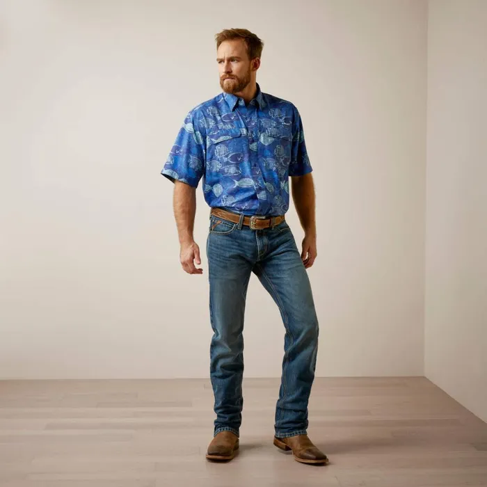 VentTEK Outbound Classic Fit Shirt Skyfall Men Ariat Button Down Shirts VentTEK Outbound Classic Fit Shirt Skyfall Men Ariat Button Down Shirts