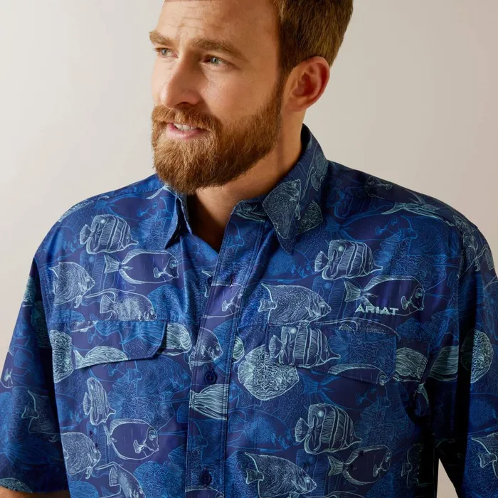 VentTEK Outbound Classic Fit Shirt Skyfall Men Ariat Button Down Shirts VentTEK Outbound Classic Fit Shirt Skyfall Men Ariat Button Down Shirts