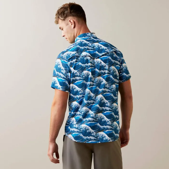 Venttek Western Aloha Fitted Shirt Hawaiian Ocean Men Ariat Button Down Shirts Venttek Western Aloha Fitted Shirt Hawaiian Ocean Men Ariat Button Down Shirts