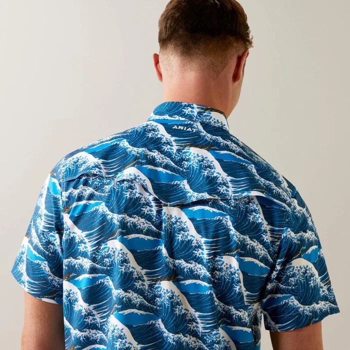 Venttek Western Aloha Fitted Shirt Hawaiian Ocean Men Ariat Button Down Shirts Venttek Western Aloha Fitted Shirt Hawaiian Ocean Men Ariat Button Down Shirts