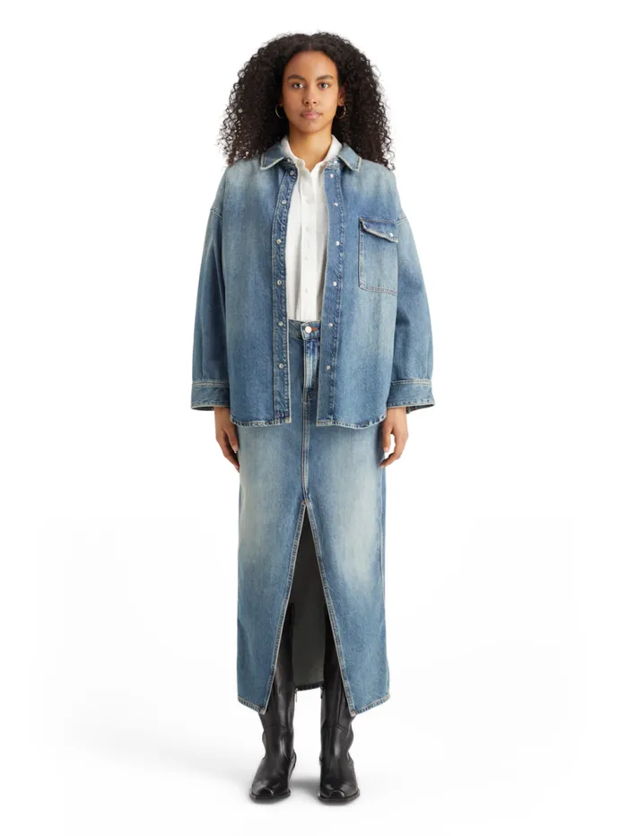 Vintage Washed Denim Overshirt 8211 Frisco Nights Frisco Nights Women Scotch and Soda Tops and TShirts Vintage Washed Denim Overshirt 8211 Frisco Nights Frisco Nights Women Scotch and Soda Tops and TShirts