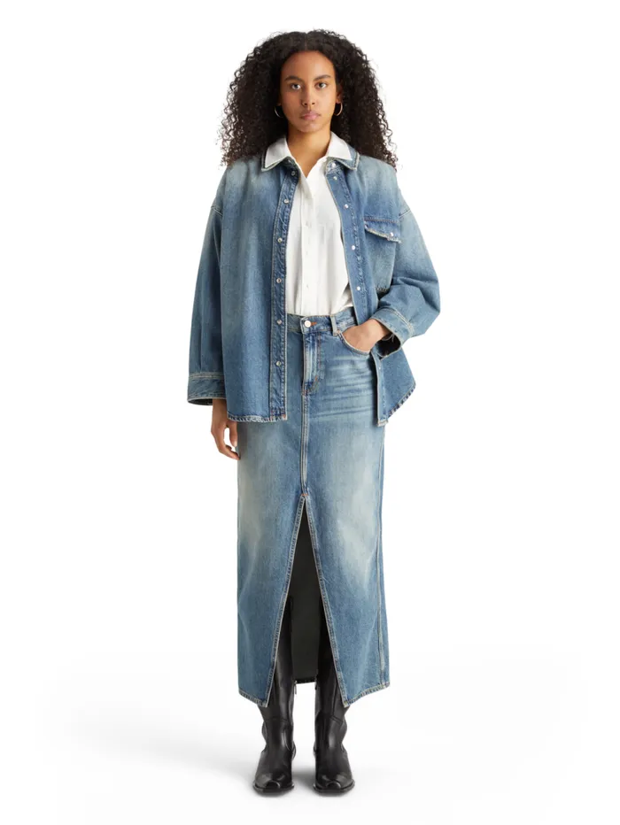 Vintage Washed Denim Overshirt 8211 Frisco Nights Frisco Nights Women Scotch and Soda Tops and TShirts Vintage Washed Denim Overshirt 8211 Frisco Nights Frisco Nights Women Scotch and Soda Tops and TShirts