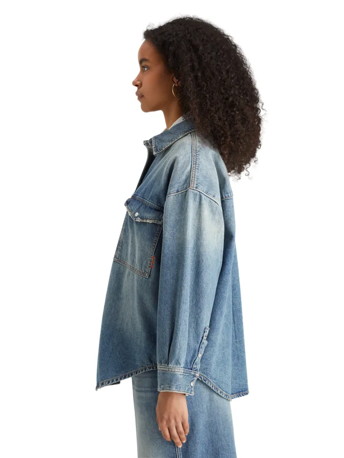 Vintage Washed Denim Overshirt 8211 Frisco Nights Frisco Nights Women Scotch and Soda Tops and TShirts Vintage Washed Denim Overshirt 8211 Frisco Nights Frisco Nights Women Scotch and Soda Tops and TShirts