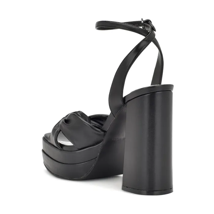 Vivid Platform Sandals Black Women Nine West Heeled Vivid Platform Sandals Black Women Nine West Heeled