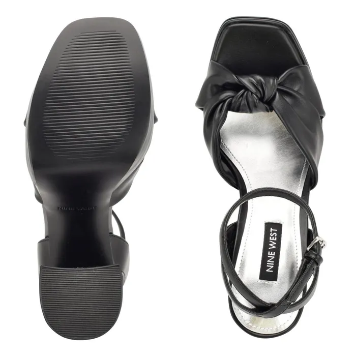 Vivid Platform Sandals Black Women Nine West Heeled Vivid Platform Sandals Black Women Nine West Heeled