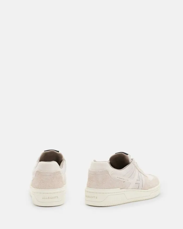 Vix Low Top Round Toe Suede Sneakers Pale Rose Pink Women AllSaints Shoes and Boots