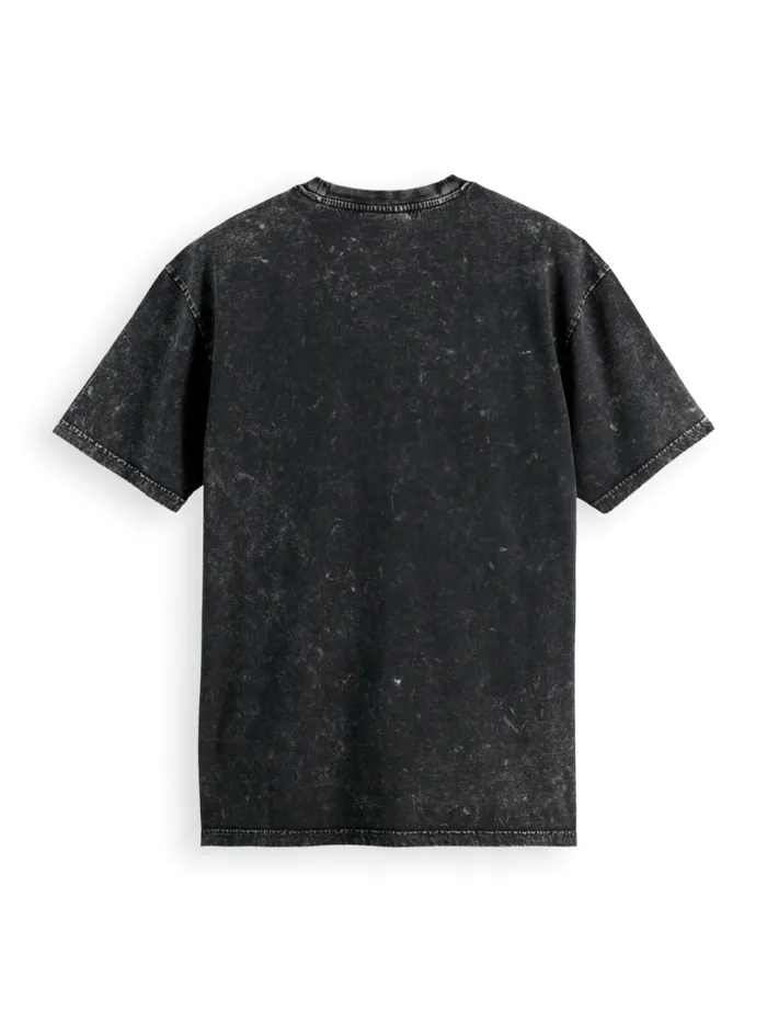 Washed Artwork Relaxed Fit Tshirt Black Men Scotch and Soda TShirts and Polo Shirts Washed Artwork Relaxed Fit Tshirt Black Men Scotch and Soda TShirts and Polo Shirts
