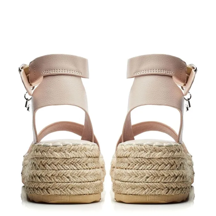 Wedge Sandals Women Moda In Pelle Nasha Cameo Porvair