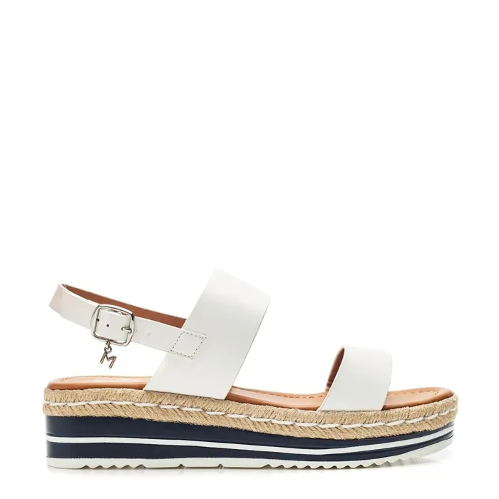 Wedge Sandals Women Moda In Pelle Periso Off White Porvair