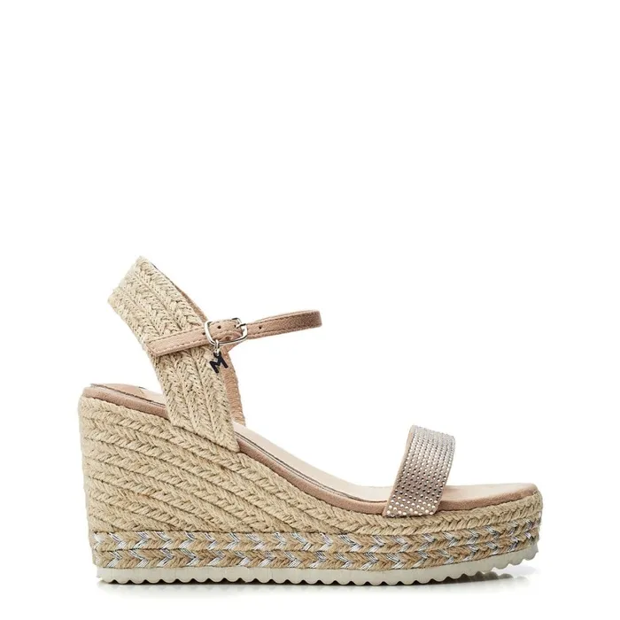 Wedge Sandals Women Moda In Pelle Raisa Stone Alcantara