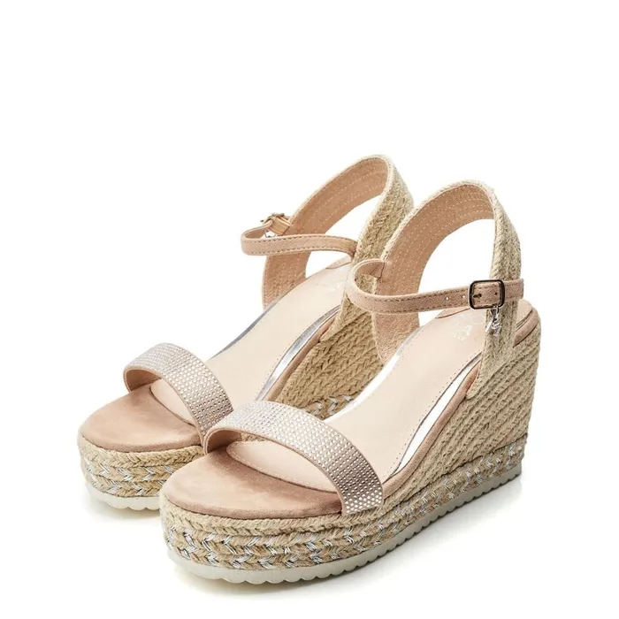 Wedge Sandals Women Moda In Pelle Raisa Stone Alcantara