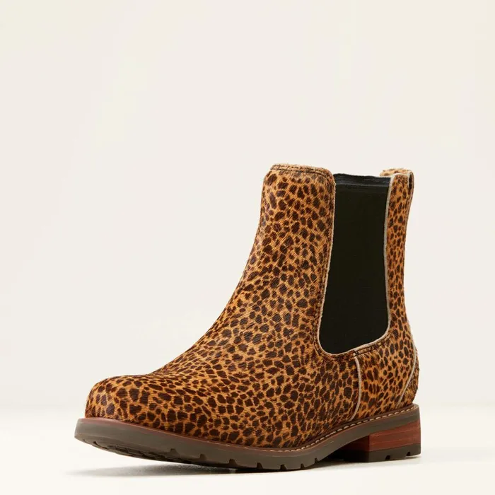 Wexford Chelsea Boot Cheetah Hair On Women Ariat Booties