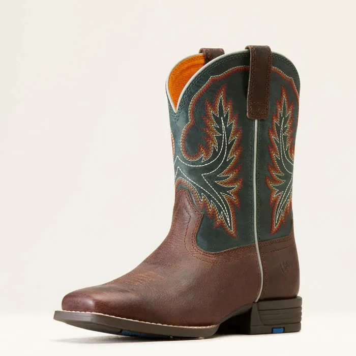 Wilder Western Boot Hat Box Brown Kids Ariat Big Kids039 Footwear
