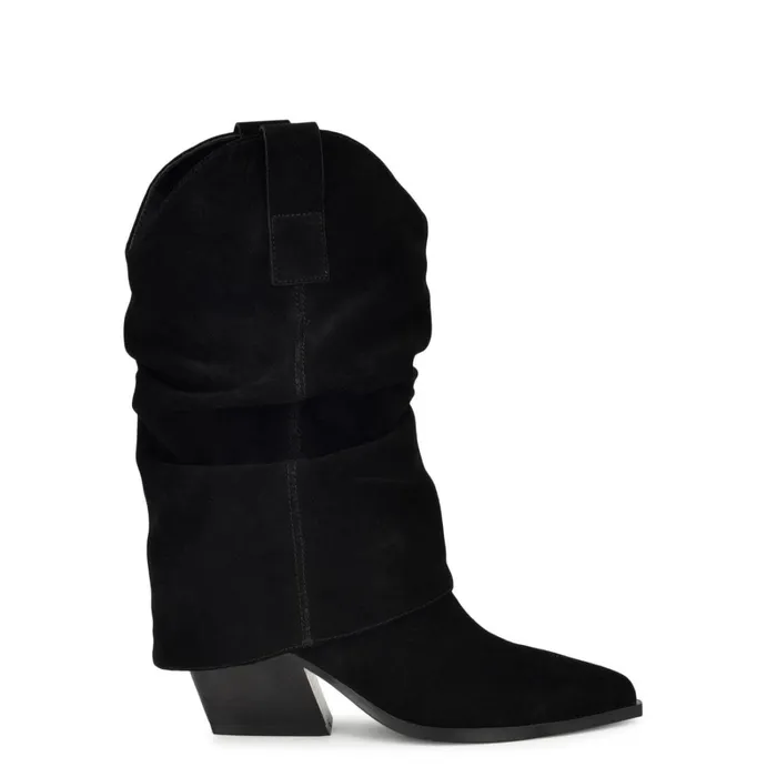 Wilton Western Boots Black Women Nine West Boots and Booties