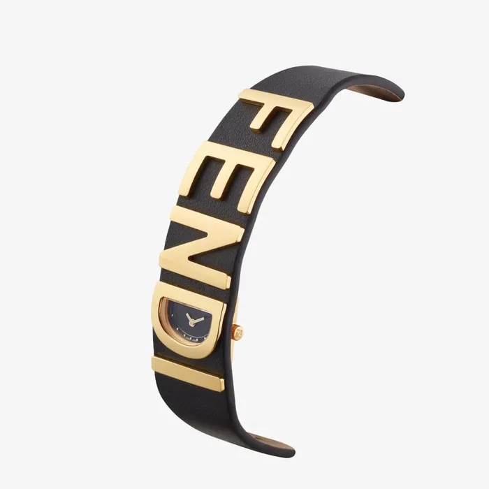 Woman 1780 X 1980 Mm 8211 Bracelet Watch With Fendi Lettering Black Fendi Watches
