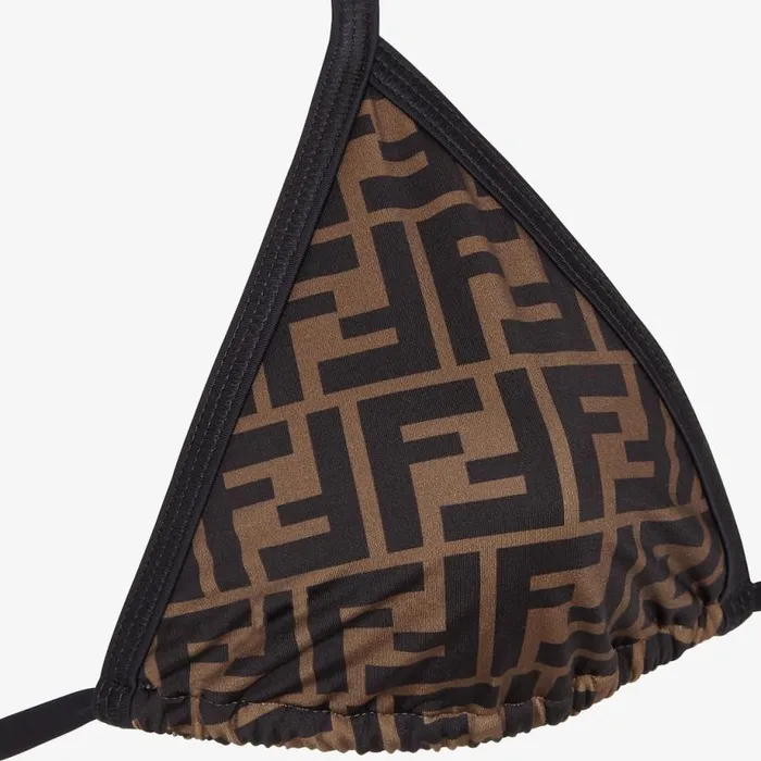 Woman Black Lycra Bikini Black Fendi Swimwear