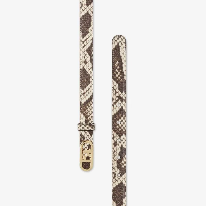 Woman Brown Elaphe Belt Brown Fendi Belts