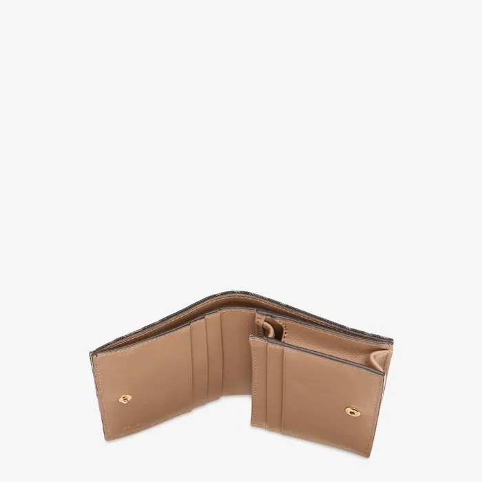Woman Brown Fabric Wallet Brown Fendi Wallets