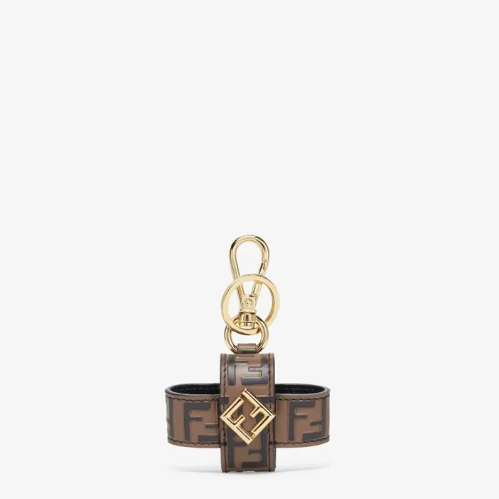 Woman Brown Leather Charm Brown Fendi Tech And Lifestyle Accessories