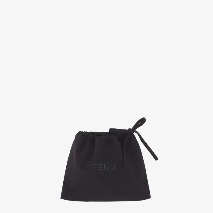 Woman Brown Lycra Swimsuit Black Fendi Swimwear