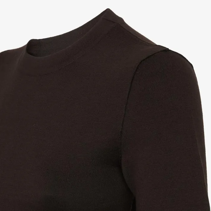 Woman Brown Wool Jumper Brown Fendi Knitwear