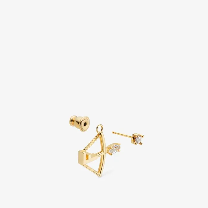 Woman GoldColour Sagittarius Set Gold Fendi Necklaces