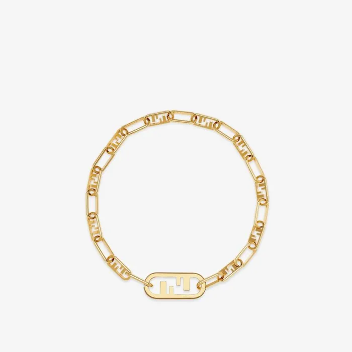 Woman GoldColoured Choker Gold Fendi Necklaces
