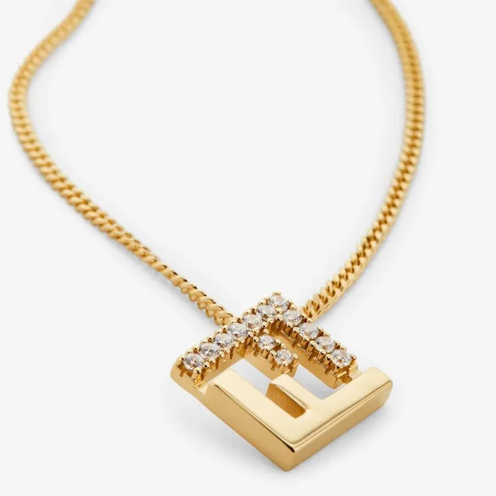 Woman GoldColoured Metal Necklace Gold Fendi Necklaces