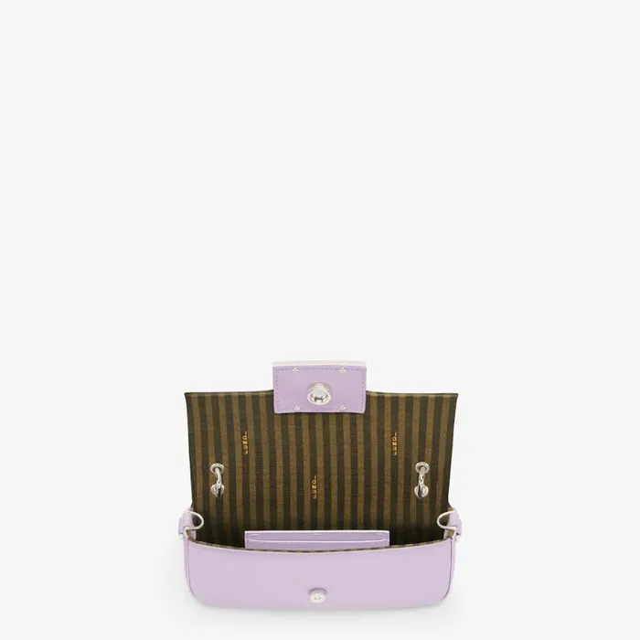 Woman Lilac Silk Pouch Purple Fendi Mini Bags