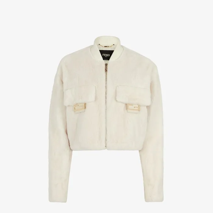 Woman Mink Bomber Jacket Fendi Coats and Outerwear