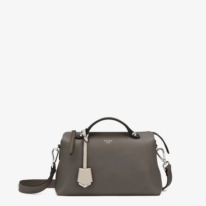 Woman Multicolour Leather Boston Bag Brown Fendi Boston Bags