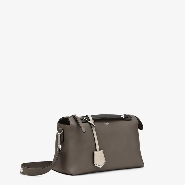 Woman Multicolour Leather Boston Bag Brown Fendi Boston Bags