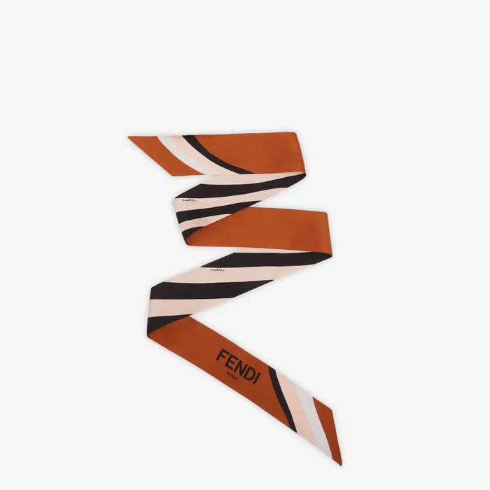 Woman Multicolour Silk Bandeau Multicolour Fendi Scarves and Silks