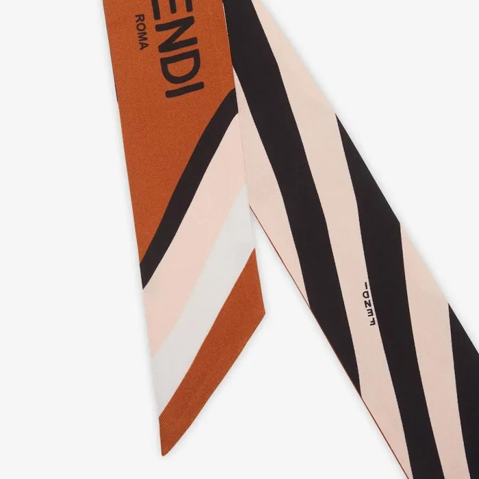 Woman Multicolour Silk Bandeau Multicolour Fendi Scarves and Silks