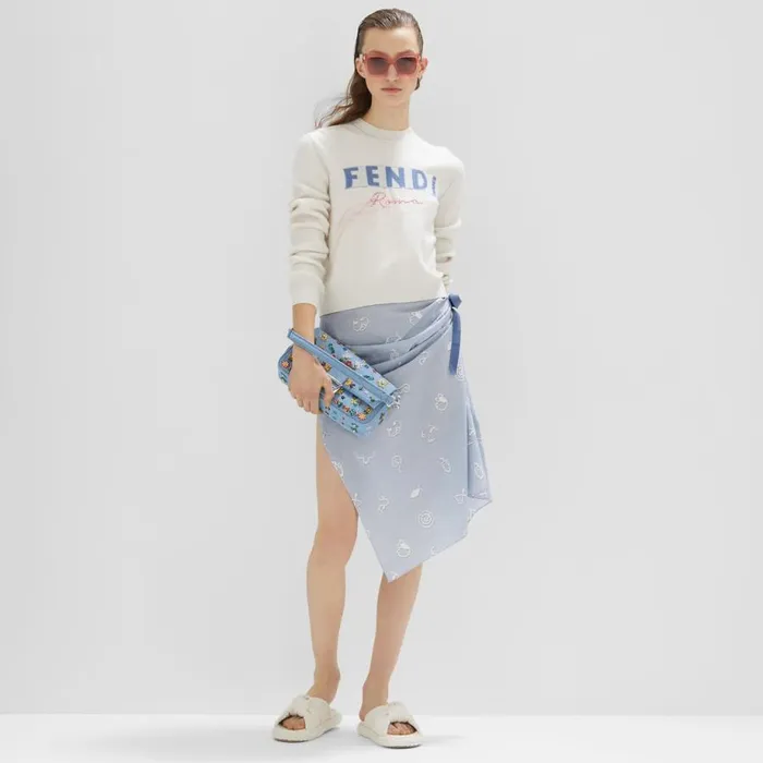 Woman Pink Acetate Sunglasses Pink Fendi Sunglasses