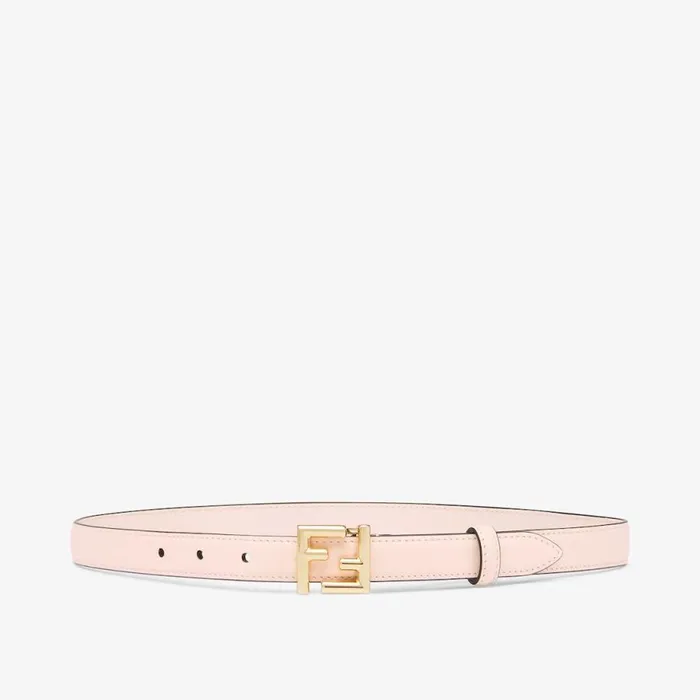 Woman Pink Leather Belt Pink Fendi Belts