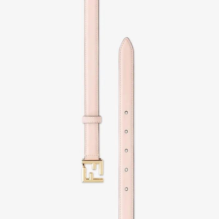 Woman Pink Leather Belt Pink Fendi Belts