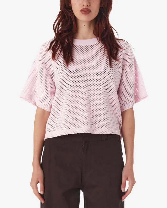 Women ALEX MESH TOP Unbleached OBEY Clothing TOPS