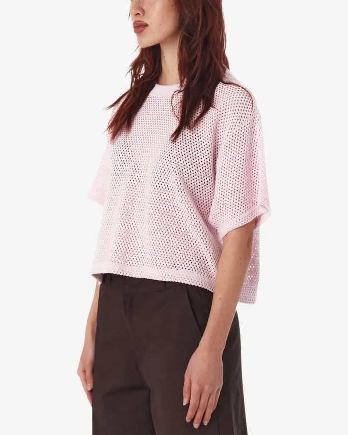 Women ALEX MESH TOP Unbleached OBEY Clothing TOPS