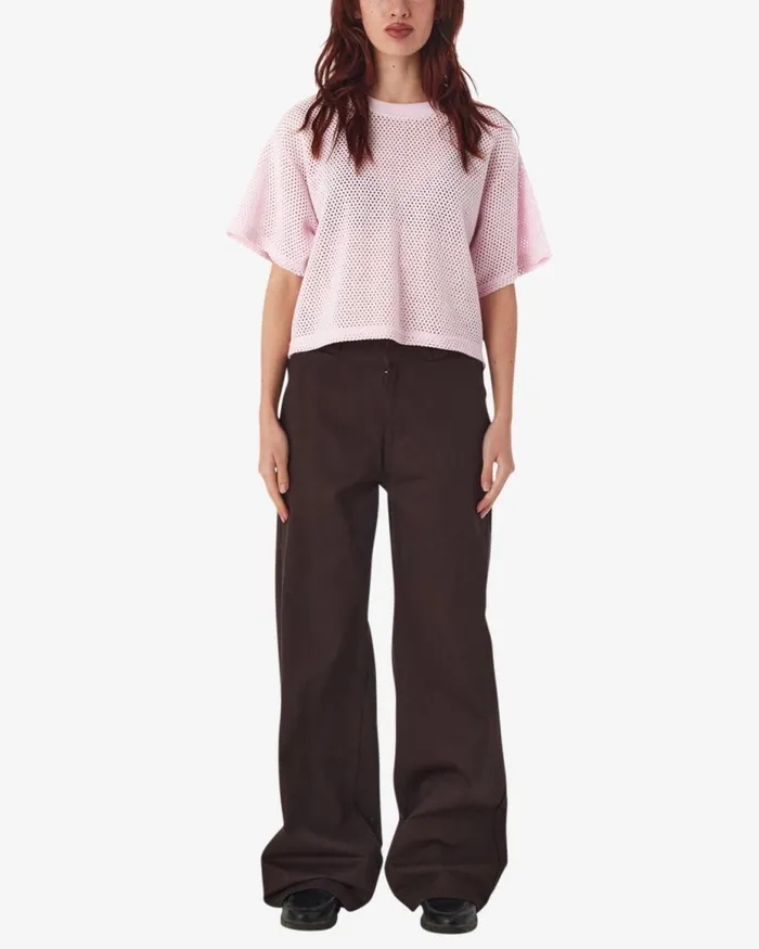 Women ALEX MESH TOP Unbleached OBEY Clothing TOPS