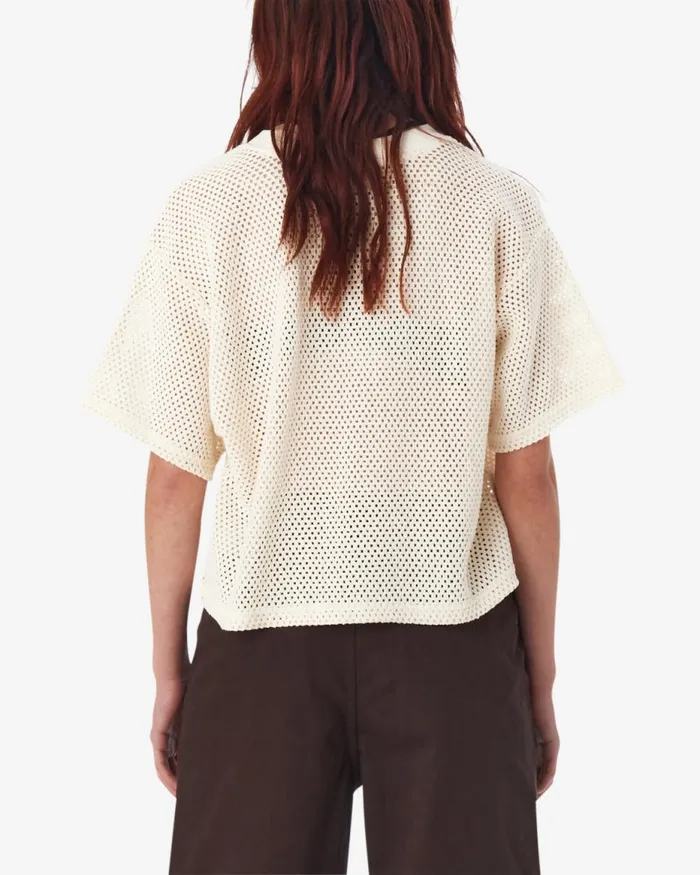 Women ALEX MESH TOP Unbleached OBEY Clothing TOPS