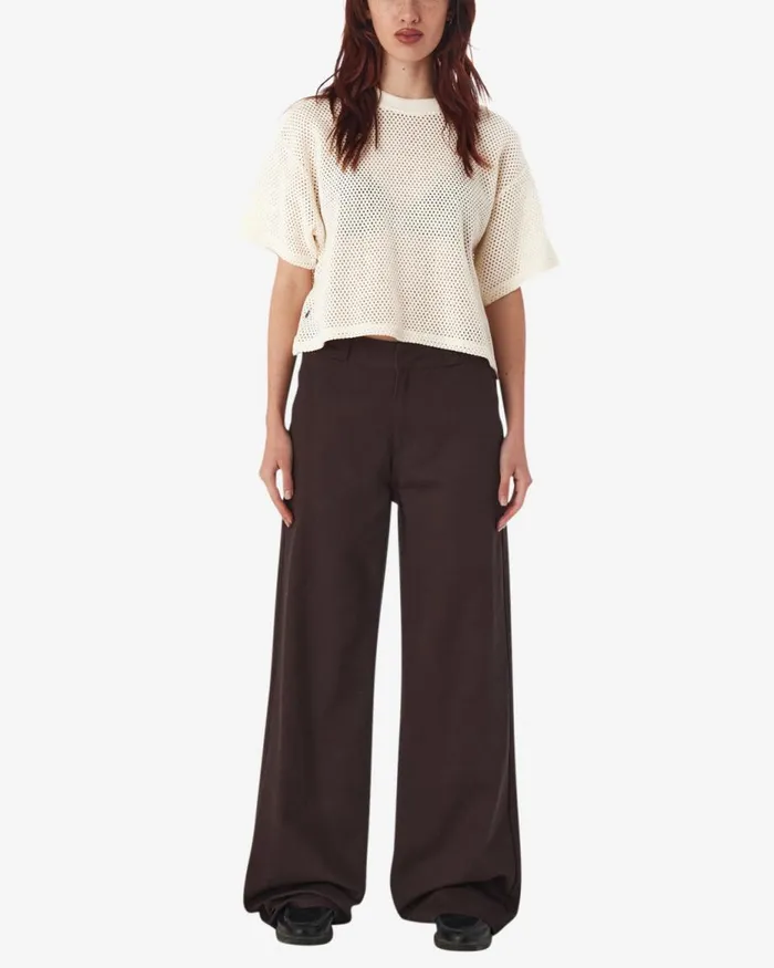 Women ALEX MESH TOP Unbleached OBEY Clothing TOPS