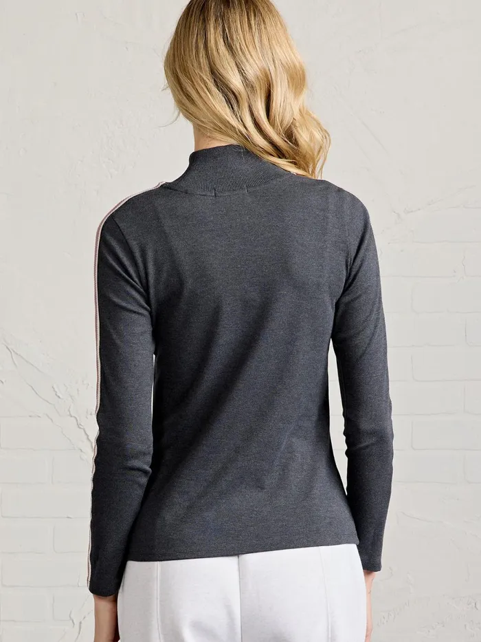 Women Apres Turtleneck Sweater Tasc Performance Long Sleeve TShirts